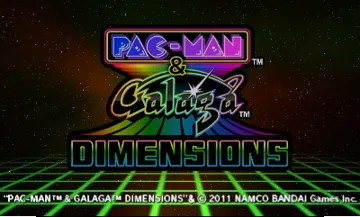 Pac-Man & Galaga Dimensions (Japan) screen shot title
